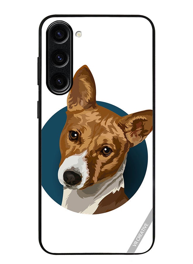 VR CREATIVE Protective Case Cover For Samsung Galaxy S23 Plus Face Dog Design Multicolour - Image 1