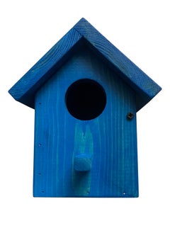 Generic Wooden Birdhouse with Openable Doors - Blue  - Image 3