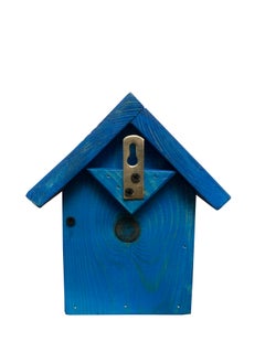 Generic Wooden Birdhouse with Openable Doors - Blue  - Image 4