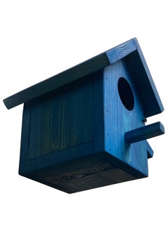 Generic Wooden Birdhouse with Openable Doors - Blue  - Image 5