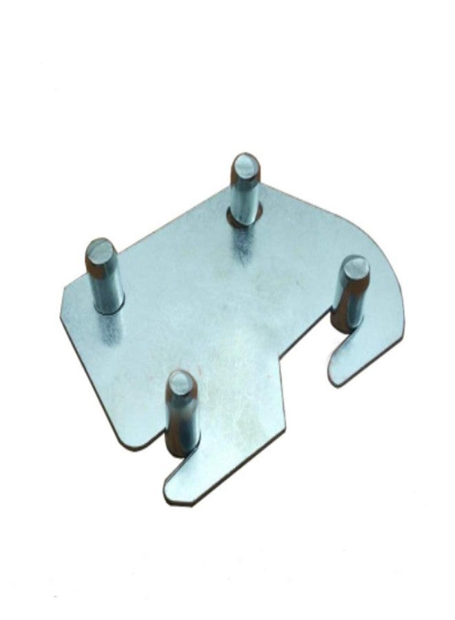 lanyinxianzi Universal Wood Bed Rail Hook Plates, Replacement Wooden Bed Parts Bed Rail Fitting Bracket for Beds Frame Bracket Headboard and Footboard Set of 4 - Image 2