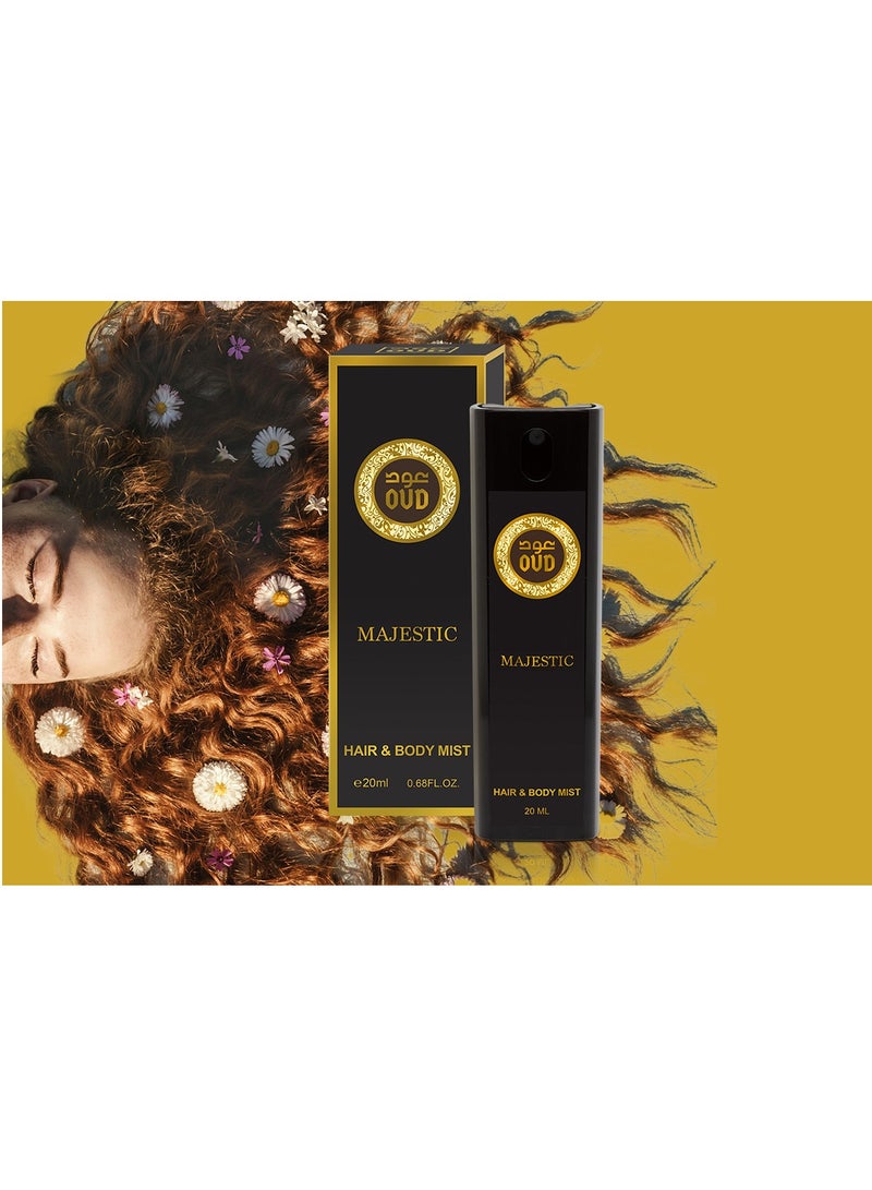 Oud Luxury Collection رذاذ الشعر والجسم عود ماجستيك 20 مل - Image 1