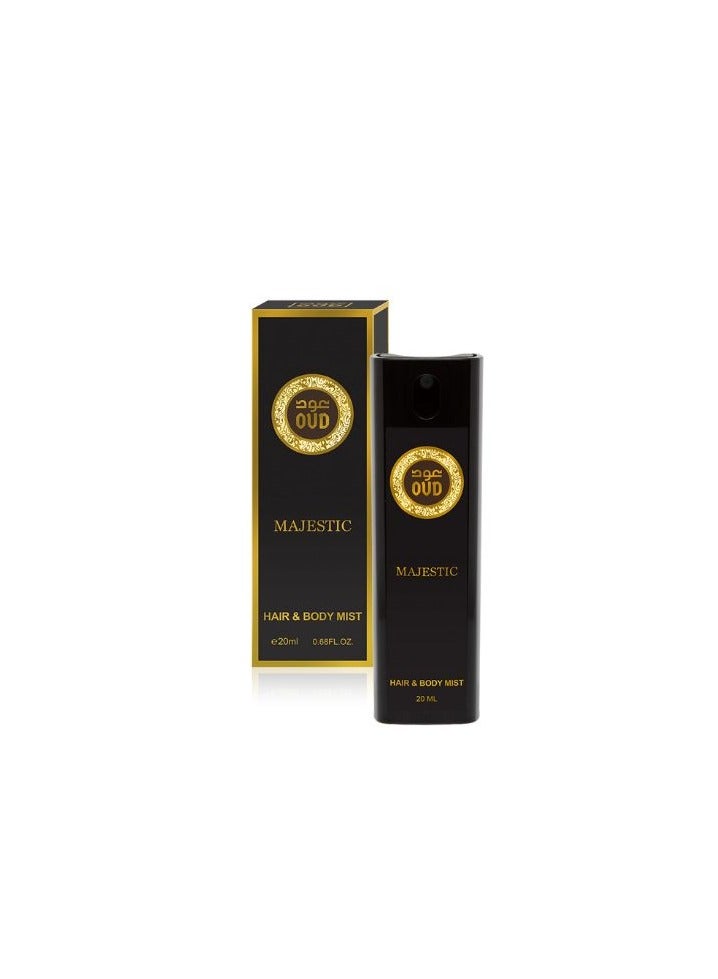 Oud Luxury Collection رذاذ الشعر والجسم عود ماجستيك 20 مل - Image 2