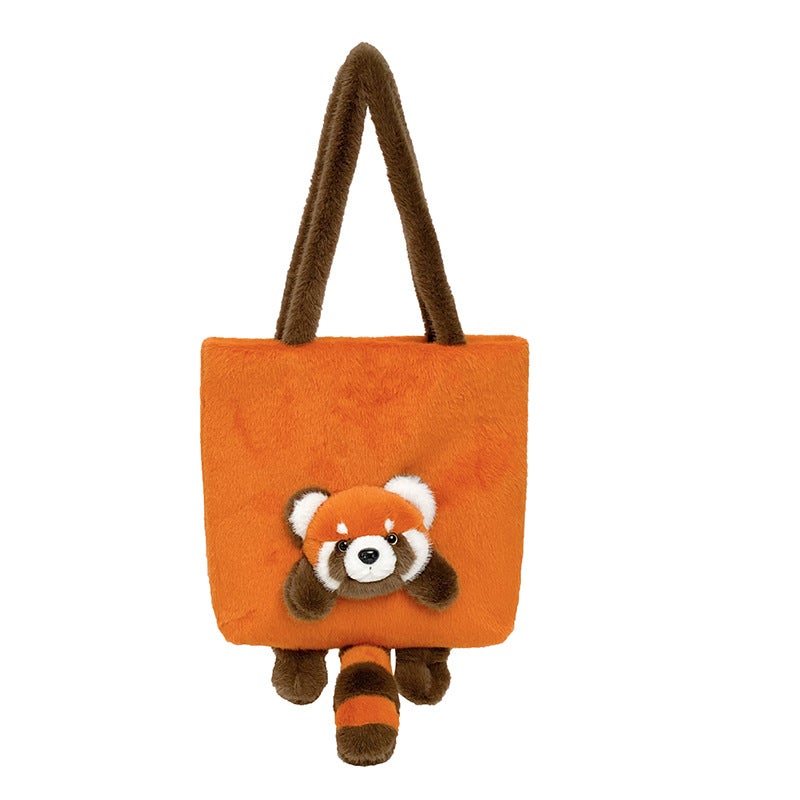 Creative Cartoon Panda Plush Shoulder Bag Exquisite Cute Doll Large Capacity Portable Shoulder Bag - Image 1