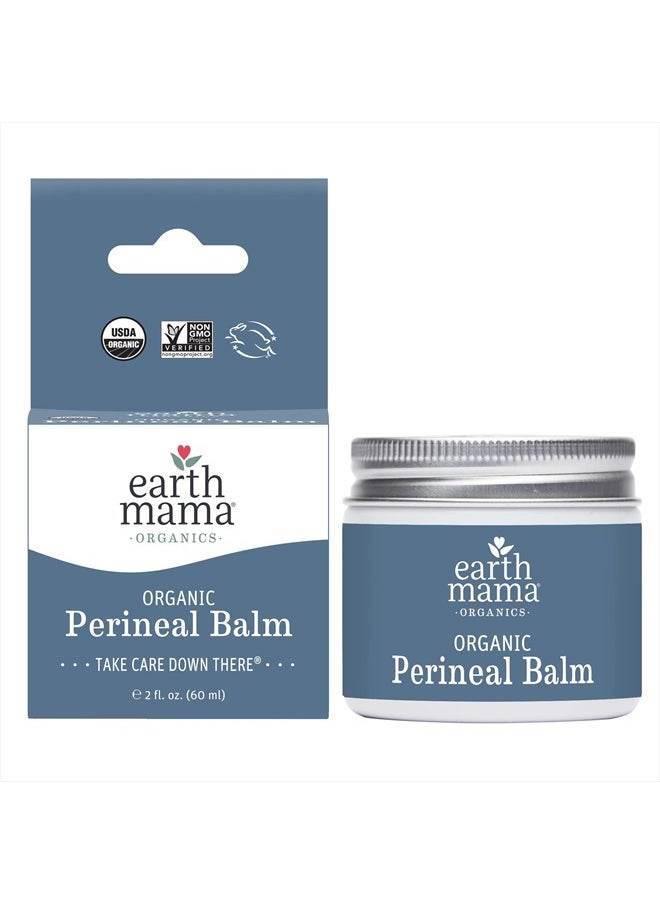 Earth Mama - Organic Perineal Balm | Naturally Cooling Herbal Salve for Pregnancy and Postpartum Relief with Witch Hazel & Calendula, Feminine Care Essentials, Benzocaine & Butane Free, 2-Fluid Ounce - Image 1