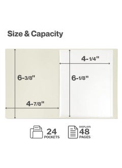 Fintie Photo Album 5X7 Photos 52 Photos Small Mini Capacity Premium Vegan Leather Cover Photo Book Portable Wallet Photo Album For Wedding Family Boys Girls Art Work Raining Hearts  - Image 4