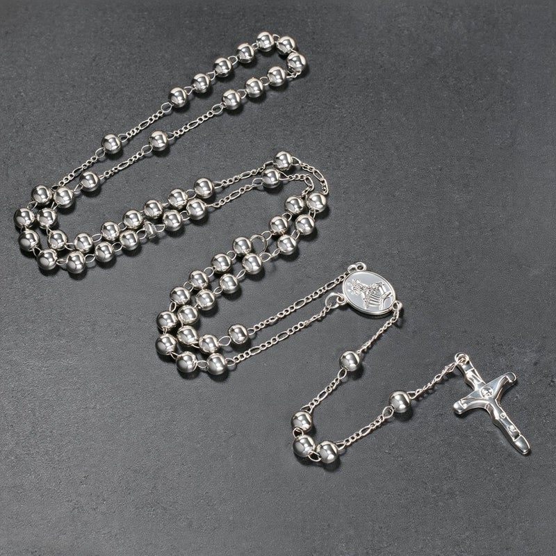 Anti Tarnish Rosary No Irritation No Falling Beads No Sharp Edges 6mm Safe for Daily Use - Image 4