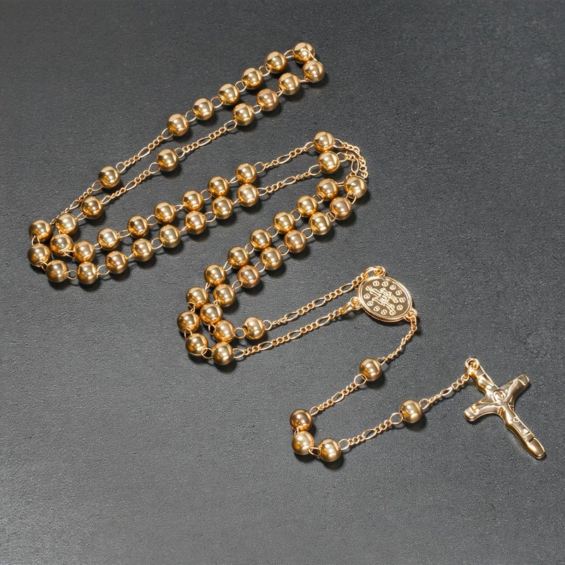 Anti Tarnish Rosary No Irritation No Falling Beads No Sharp Edges 6mm Safe for Daily Use - Image 2