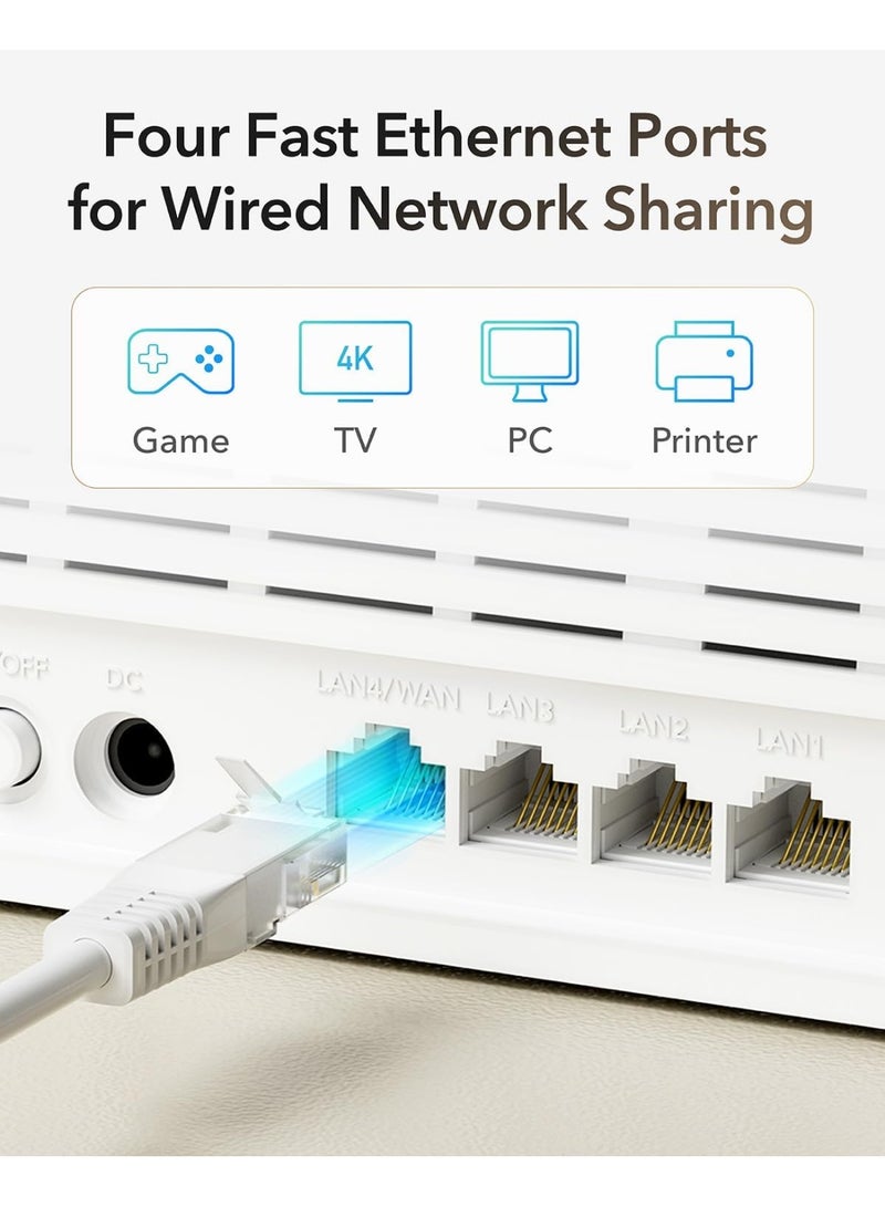 Cudy LT500E 4G LTE Cat 4 Fast Modem Router with SIM Card Slot, AC1200 WiFi, OpenVPN, Wireguard, IPsec, VPN Client, Internal Antennas, Mesh - Image 5