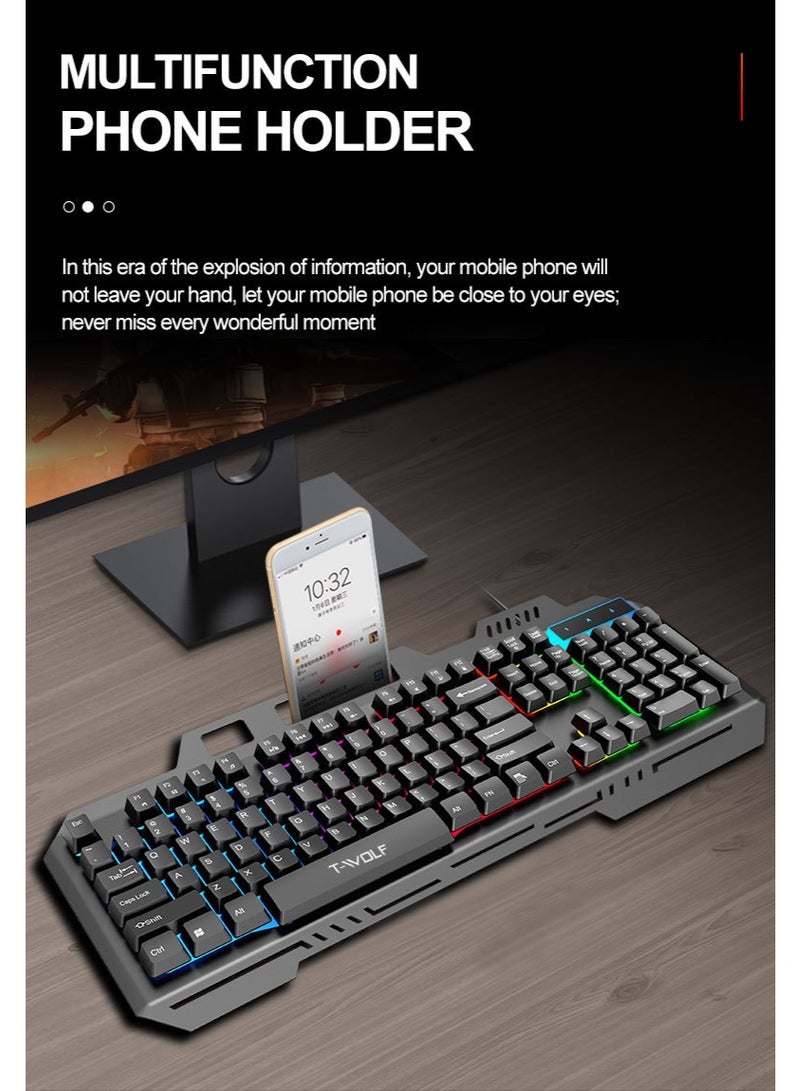 EBMINI New Wired Illuminated Mechanical Tactile Keyboard - Image 4
