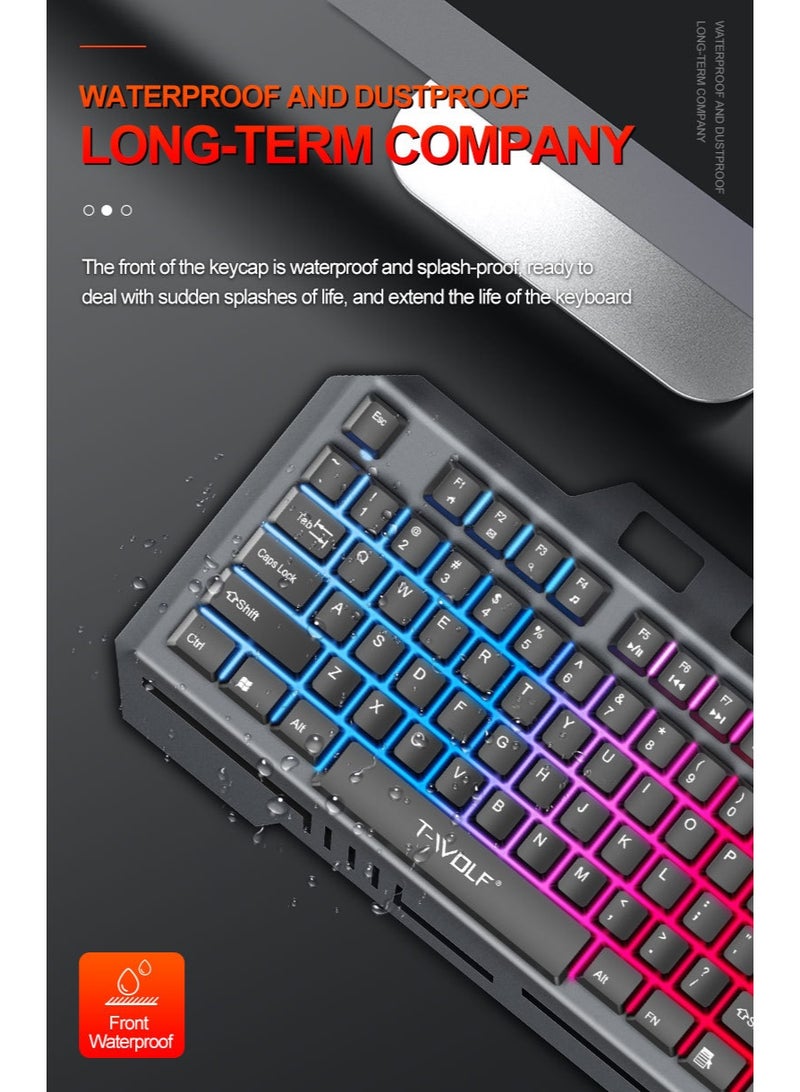 EBMINI New Wired Illuminated Mechanical Tactile Keyboard - Image 3