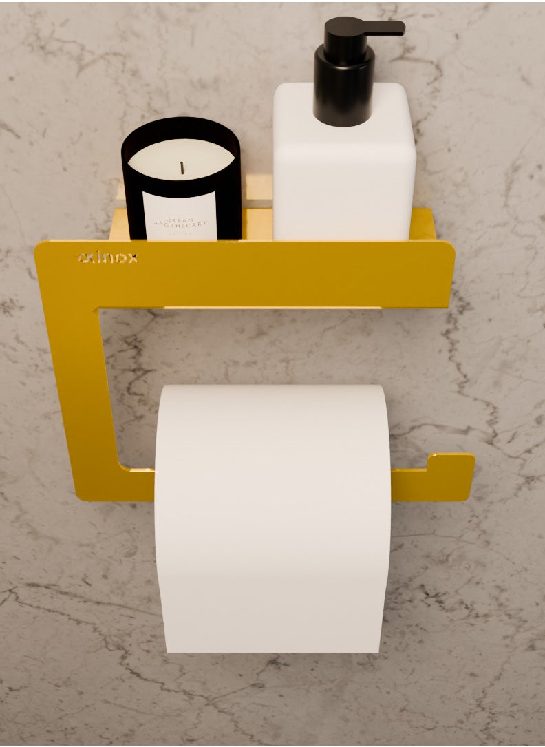 OXINOX Paper Holder with rack stainless steel, 17 cm, color Gold, type S304  - Image 2