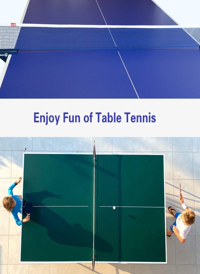 Sanung Table Tennis Net, C-X1B Portable Ping Pong Training Net Replacement for 60 inch Width Regulation Size Tables, Set of 2, Royal Blue - Image 2