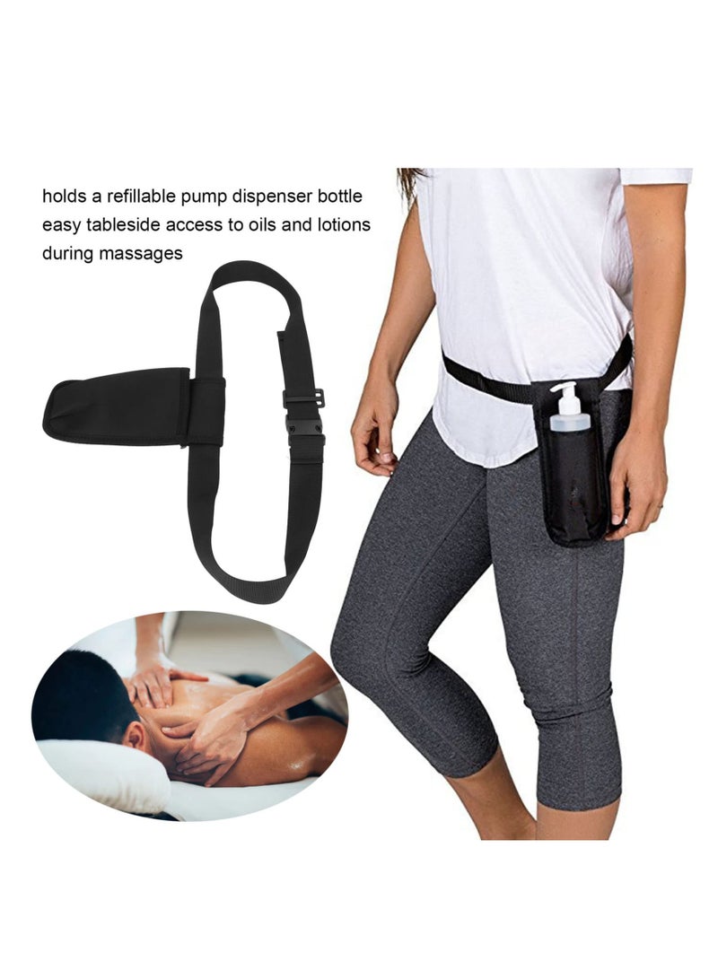 KASTWAVE Massage Holster Belt Single Bottle Waist Bag Adjustable Shoulder Strap Massage Lotion Massage Oil Waist Pouch for Massage Oil, Massage Lotion  - Image 2