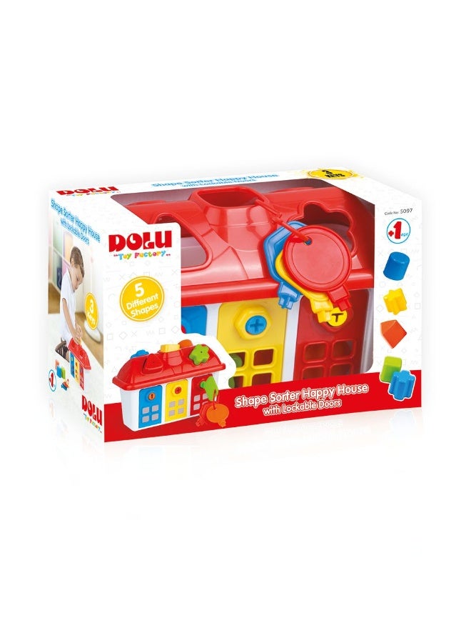 دولو لعبة منزل سعيد مع باب قابل للقفل للأطفال - 5097 - Image 1