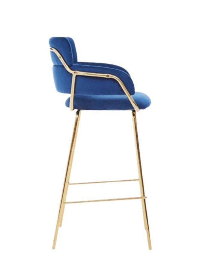 وبليك كرسي بار مودرن ازرق - Image 2