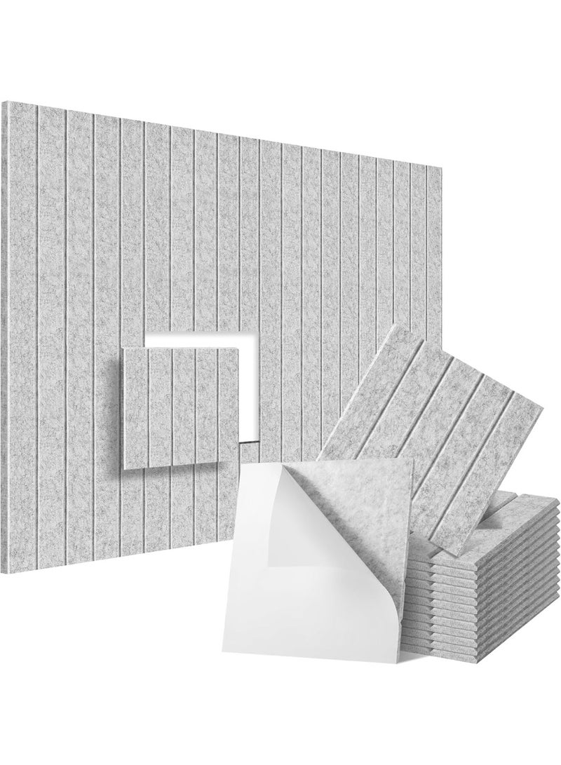 INSIJAM 12 Pack Self-Adhesive Sound Proof Foam Panels - 30cmx30cm High Density Acoustic Foam for Walls Ideal for Acoustic Treatment in Studios Home Theaters and More - Image 1