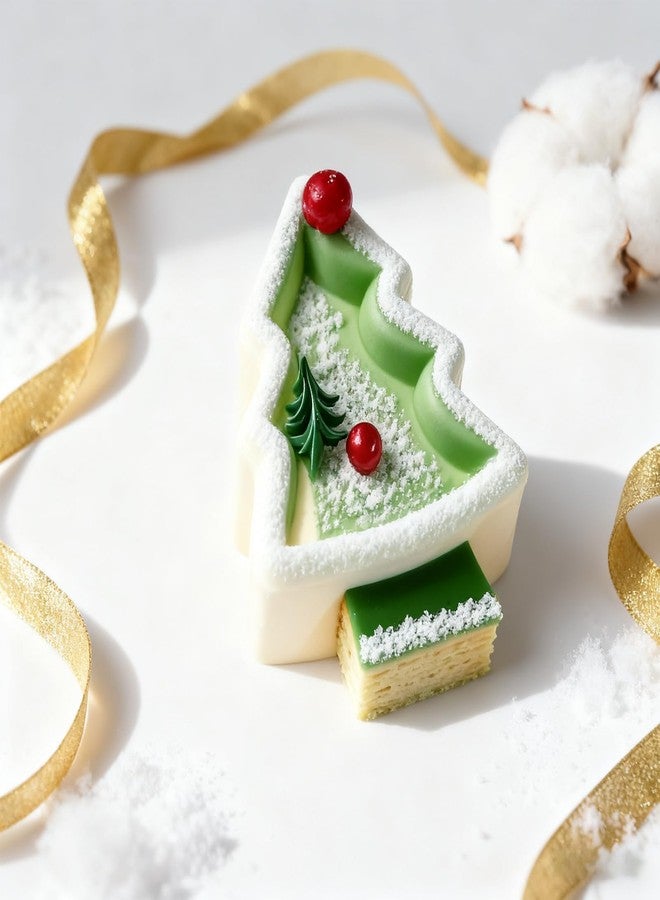 LLPMutu Christmas Tree Silicone Molds Large Xmas Tree Candy Molds 6 cavity Christmas Tree Chocolate Molds Xmas Tree Baking Mold Christmas soap molds for Making Chocolate Candy Cake Jello Ices Soap and Candle - Image 4