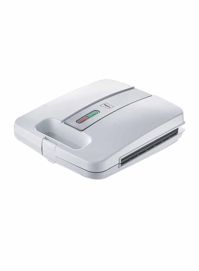 Impex Sandwich Maker 4 Slice with Cool-Touch Housing, Non-Stick Coating Plates, Compact Upright Storage, Skid-Resistant Feet, and Power/Ready Indicator Lights 4 Slices 1400 W SW 3603 White - Image 1