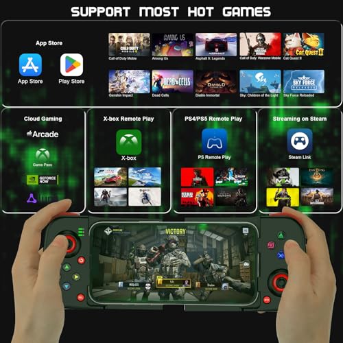 Joso Phone Controller for iPhone/Android Support Phone Case, Mobile Gaming Controller with Ergonomic Design - Wireless Gamepad for Cloud Gaming & PS Remote Play - Image 3