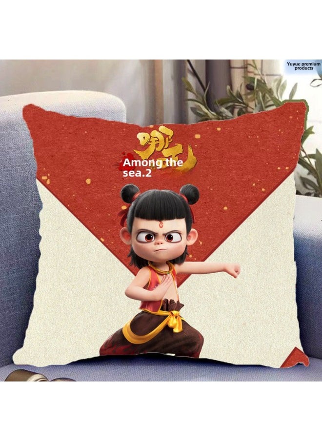 What Kind Of Pillow Around What Kind Of Pillow What Kind Of Magic Boy 2 Sea Ao Bing Ao Guang Ao Leap Shen Male Leopard Animation Gift Can Be-Specifications:17-Color:50*50cm (gift Giving)-baby Velvet  - Image 3