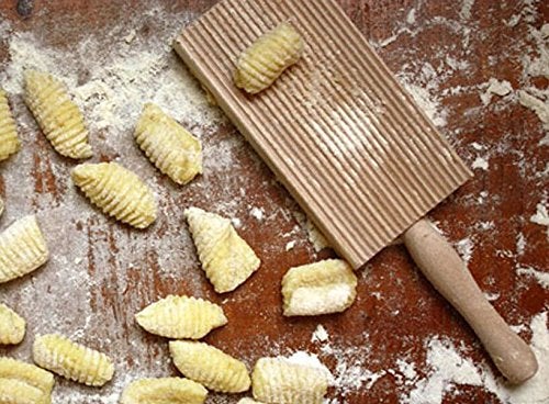 Cuisinox Wooden Gnocchi and Cavatelli Pasta Board, Beachwood, 8" x 1" - Image 2