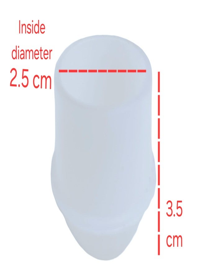 cutina Plastic Round Buffer/Bush/Pad/End Cap – 2.5 cm | White | Ideal for Furniture Base Protection & Anti-Scratch Support (20) - Image 2