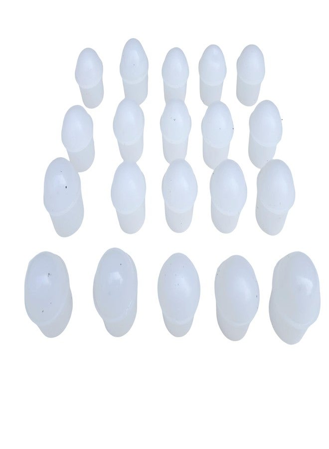 cutina Plastic Round Buffer/Bush/Pad/End Cap – 2.5 cm | White | Ideal for Furniture Base Protection & Anti-Scratch Support (20) - Image 1