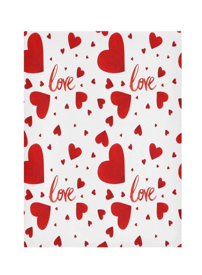 YETTASBIN Valentine's Day Heart Cloth Napkins Set of 4, Reusable Washable Oversized Table Napkins for Family Wedding Dinner Party Home Decor, 20 Inch - Image 5