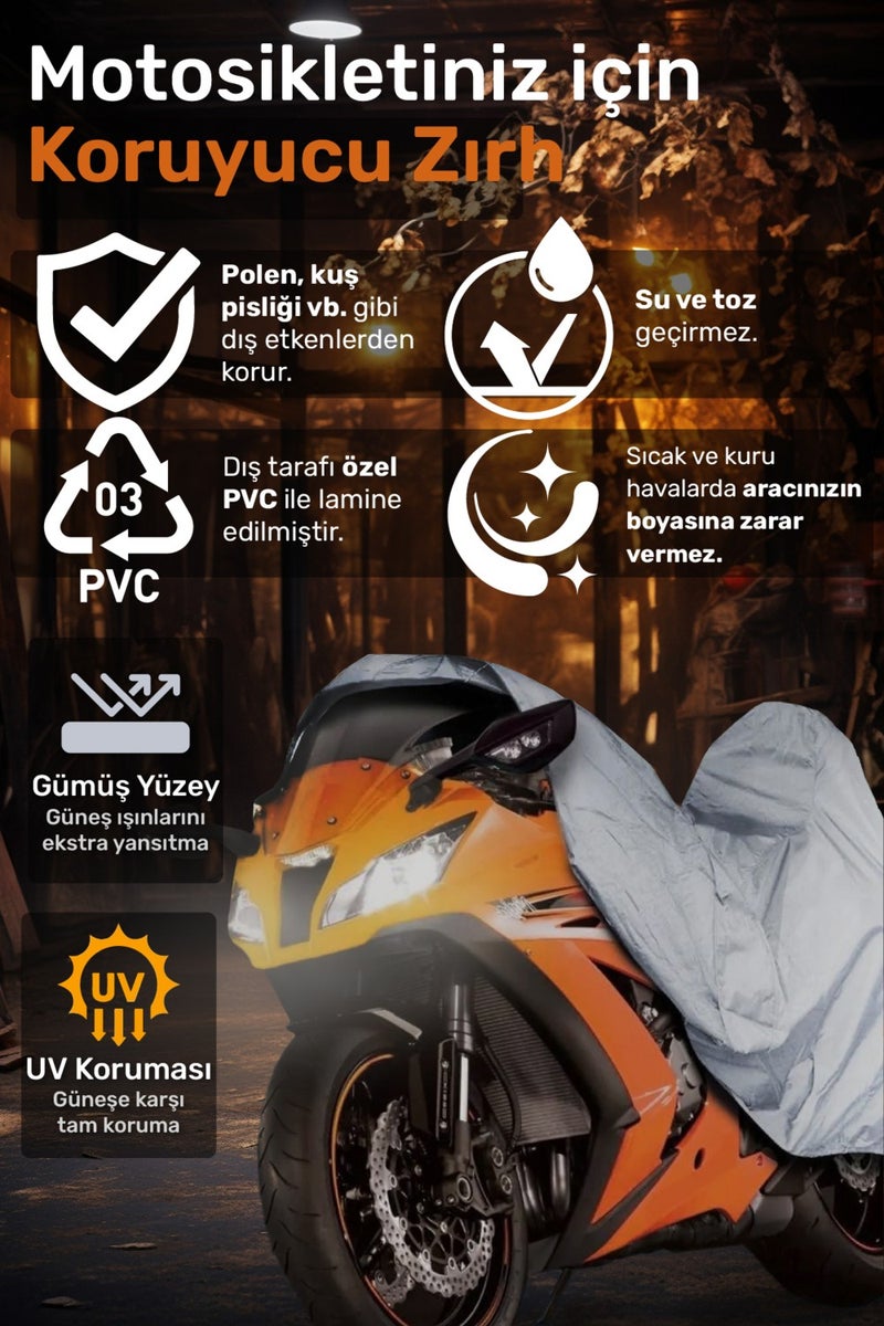 Breen Stmax Tempo 50 Grey Waterproof Motorcycle Canvas Premium  - Image 2