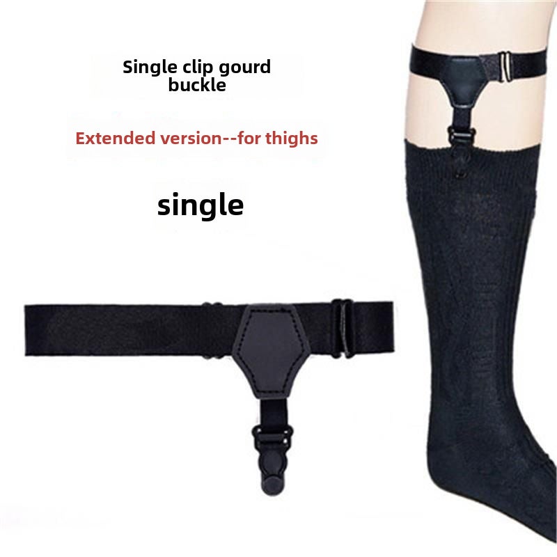 Slimming Knee-High JK Socks for Women Single extended single clip gourd buckle 