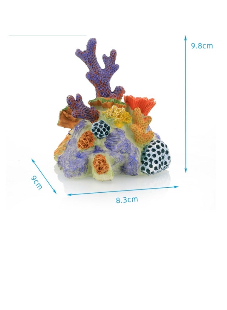 الواحة-TH زينة حوض السمك من الراتنج على شكل شعاب مرجانية - Image 2