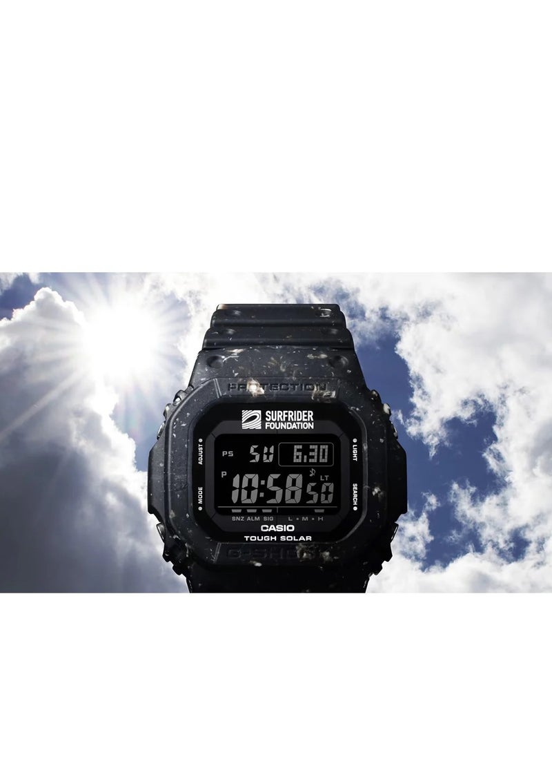 G-SHOCK G-SHOCK Surfrider Foundation Collaboration Limited Edition Digital Men's Watch - G-5600SRF-1DR  - Image 3