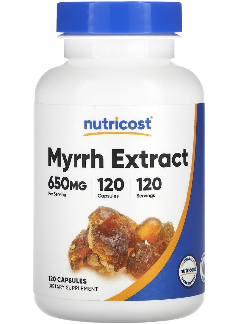 Nutricost مستخلص المر، 650 ملجم، 120 كبسولة