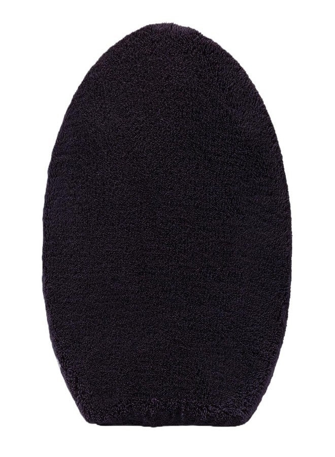 Madeals Microfiber Toilet Lid Cover Soft and Absorbent, Comfortable Bathroom Toilet Lid Cover Seat Fits Most Size Toilet Lids for Black - Image 1