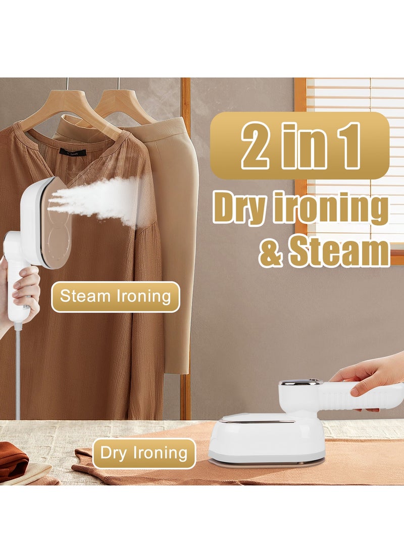 نكومي مكواة بخار محمولة للسفر، مكواة يدوية تدور 180 درجة مع شاشة LCD، ثلاث سرعات قابلة للتعديل، قوة 1200 واط، مكواة بخار مزدوجة الاستخدام جافة/رطبة، سعة خزان المياه 270 مل، مثالية للاستخدام المنزلي والسفر والمساكن الطلابية - Image 4