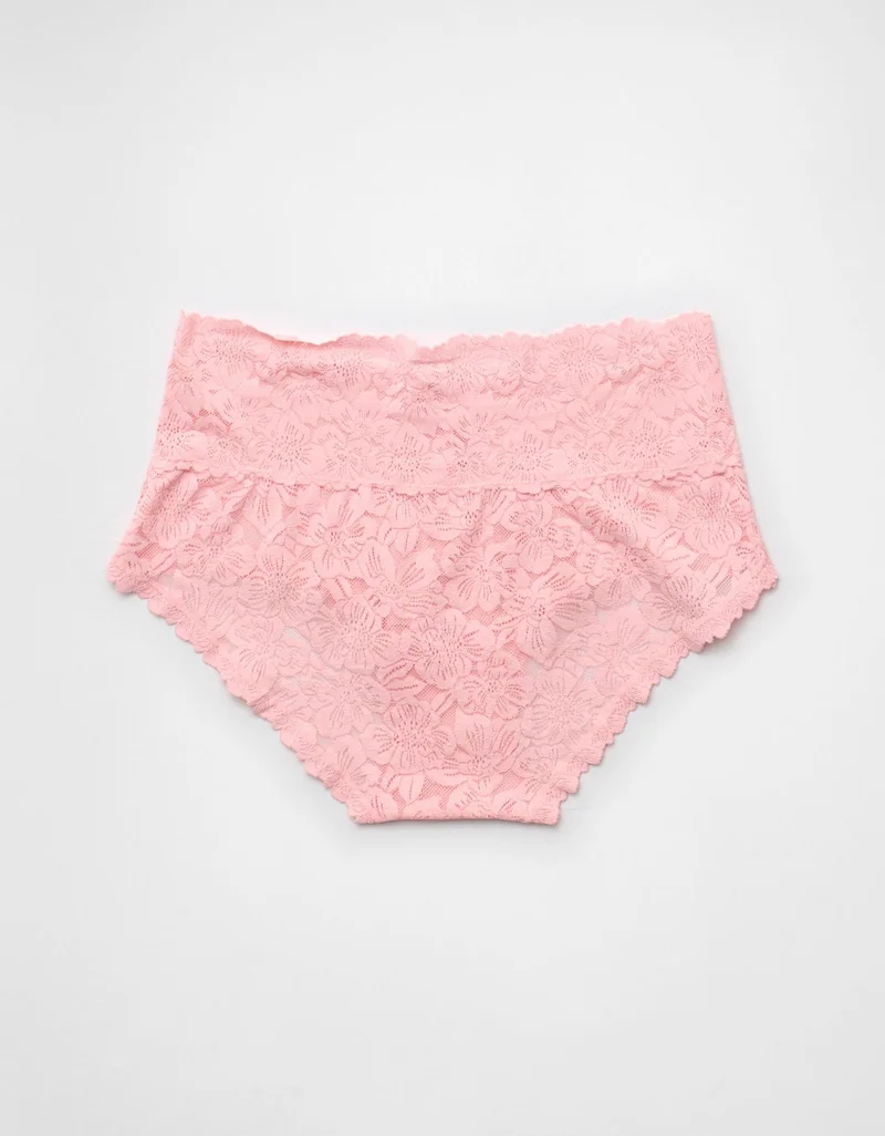 Aerie Show Off Rosey Lace Boybrief Underwear