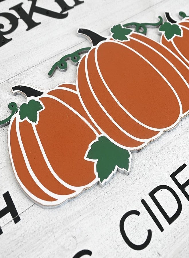 All Chic Pumpkin Patch Sign Solid Wood Farm Fresh Pumpkins Decorations Sign for Home Fall Decorations Indoor Thanksgiving Backdrop Farmhouse Fall Decor 31.5 Inches by 15.7 Inches (White) - Image 5