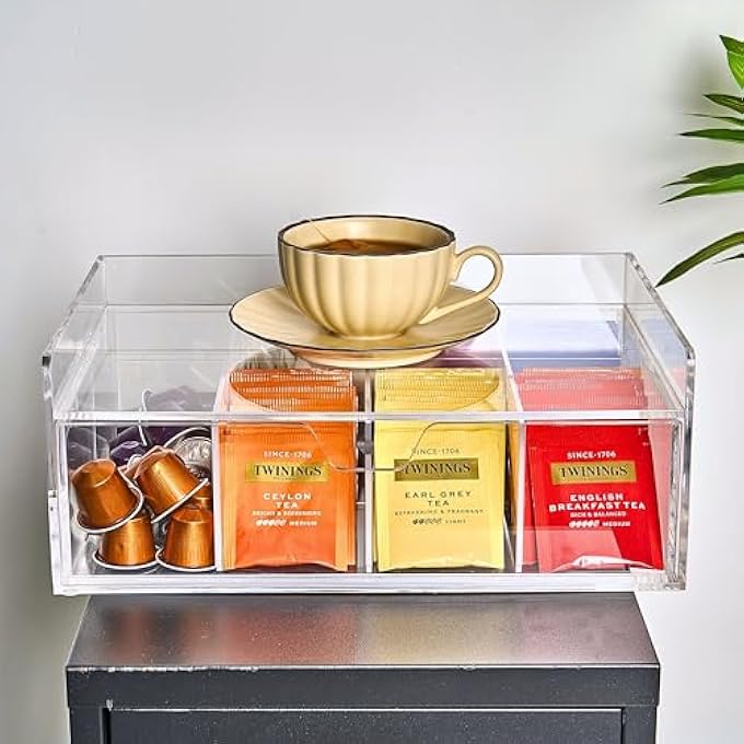 Meicloud Acrylic Tea Bag And K Cup Drawer Storage Box - Image 5