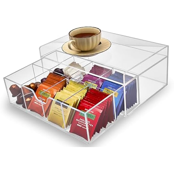 Meicloud Acrylic Tea Bag And K Cup Drawer Storage Box - Image 3