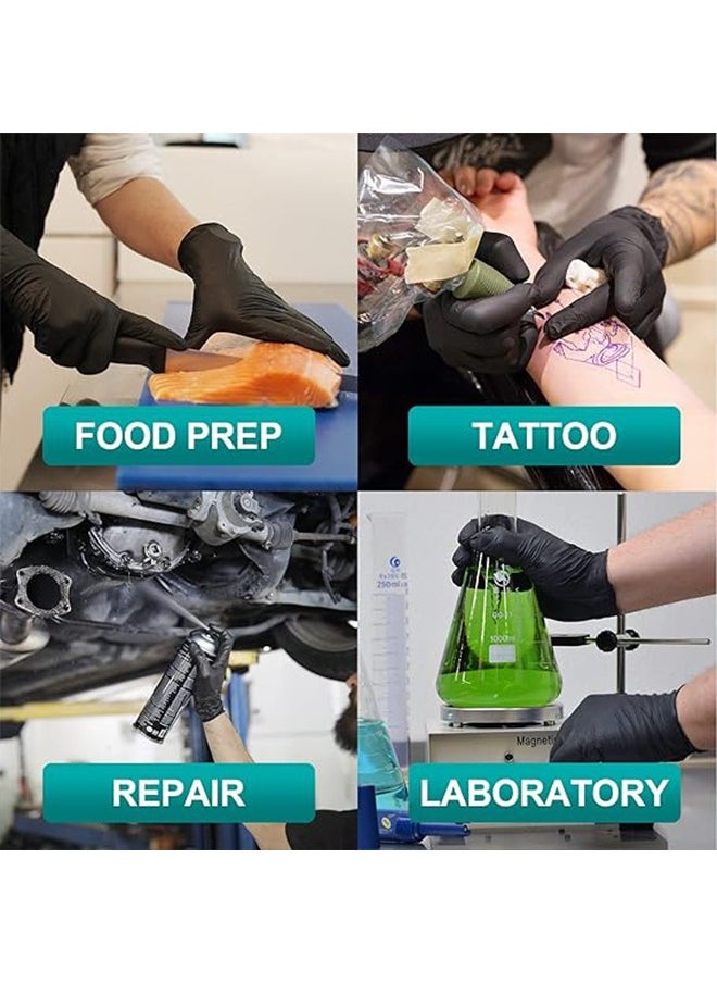 General Disposable Gloves L, Food Safe，Latex-Free and Powder-Free Clear Vinyl Gloves for Cooking, Food Prep, Household Cleaning, Exam| Medium,100 Counts  - Image 4