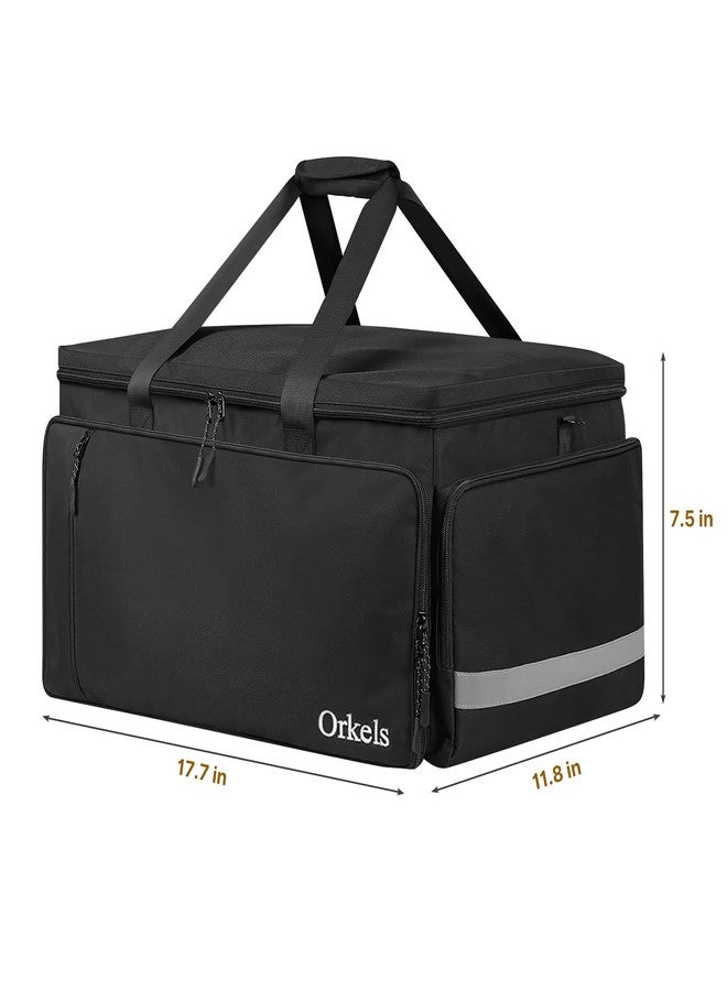 ORKELS Storage Bag for Traxxas RC 1/14, 1/16 & 1/18 Cars, Protective Carry Case with Bottom Clapboard and Multi-Pockets for Tools & Accessories, Black - Image 2