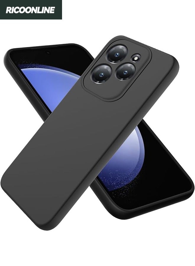 Asan Ge Infinix Hot 40/40 Pro Case, Silicone Protective Phone Case for Infinix Hot 40/40 Pro, Slim Thin Full Body Protect Soft Shockproof Cover for Infinix Hot 40/ Infinix Hot 40 Pro, Black - Image 1