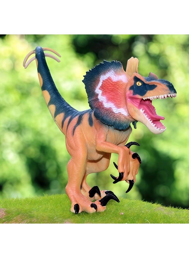Gemini&Genius Gemini & Genius Dinosaur Toys Dilophosaurus Action Figure, Gifts, Stocking Stuffer, Birthday Cake Topper, Family Party Gifts, Room Decoration for Kids 3 Year Olds and Up - Image 2