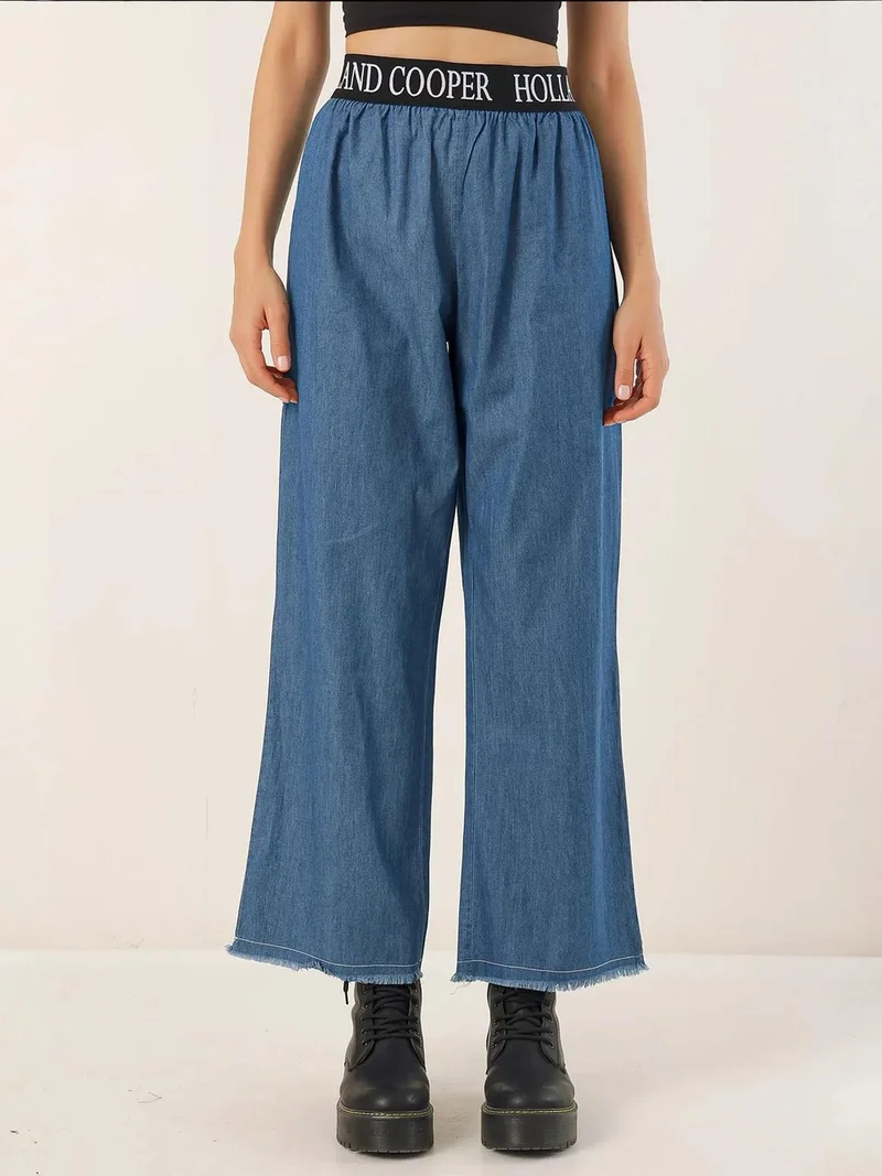 بيغ دارت جينز واسع الساق بقصة فضفاضة من الدنيم