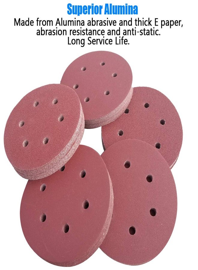 SACKORANGE 100 PCS 6 Inch 6 Holes Sanding Disc Assorted - 60 80 120 150 240 Grits, 6" Hook & Loop Backing Random Orbital Sandpaper Sander Paper for Automotive Paint, Woodworking Wood, Metal - Image 5