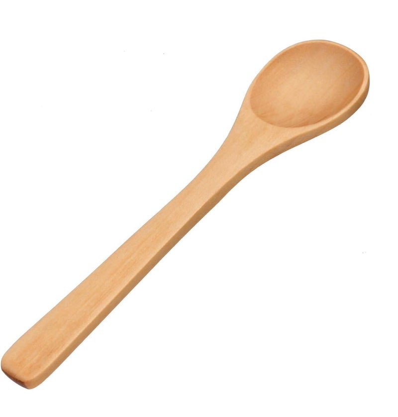 Shruthi Wooden Small Spoon 15 CM for Small Containers Handmade Wooden Spoon for Tea Coffee Sugar Condiments Spices 12 Packs - Image 3