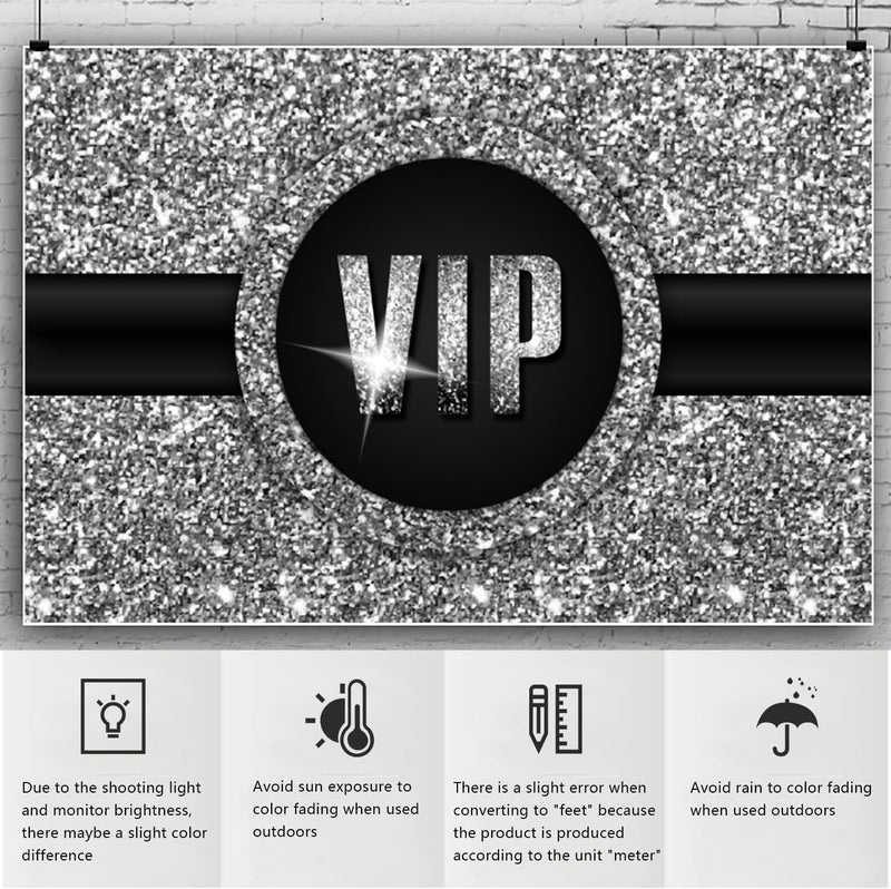 YongFoto YongFoto Red Carpet VIP Backdrop 7x5ft Black Silver Glitter Paparazzi Prop Special Guest Star Night Banquet Photography Background Graduation Prom Wedding Birthday Party Banner Photoshoot Wallpaper  - Image 5