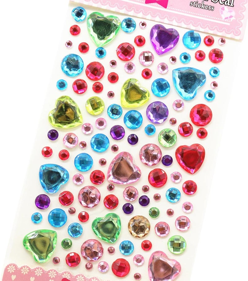 Sticker Jewels Rhinestones for, Selfs Adhesive Stick on Gemstones for Face Scrapbooks Supplies for - Image 1