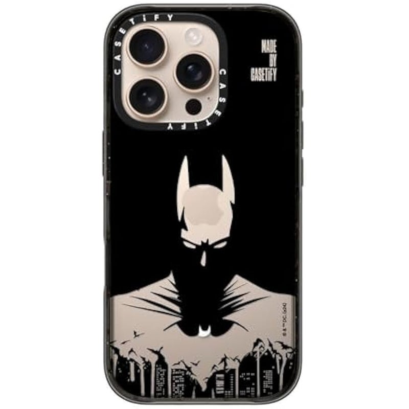 Casetify Impact iPhone 16 Pro Case 【Batman Co-Lab / 4X Military Grade Drop Tested / 8.2ft Drop Protection/Compatible with Magsafe】 - Batman Shadow - Clear Black - Image 4